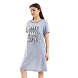Slip On Printed Cotton Sleepshirt (4891) - Kady