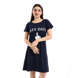 "Lazy Day" Printed Slip On Sleepshirt (4893) - Kady