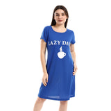 "Lazy Day" Printed Slip On Sleepshirt (4893) - Kady