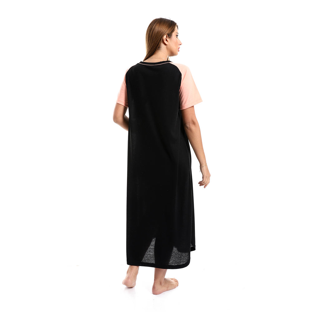 Kady Raglan Sleeves Buttoned Nightgown (4899)
