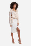 The Arabesque Skirt Women Skirts Saqhoute S/M White 