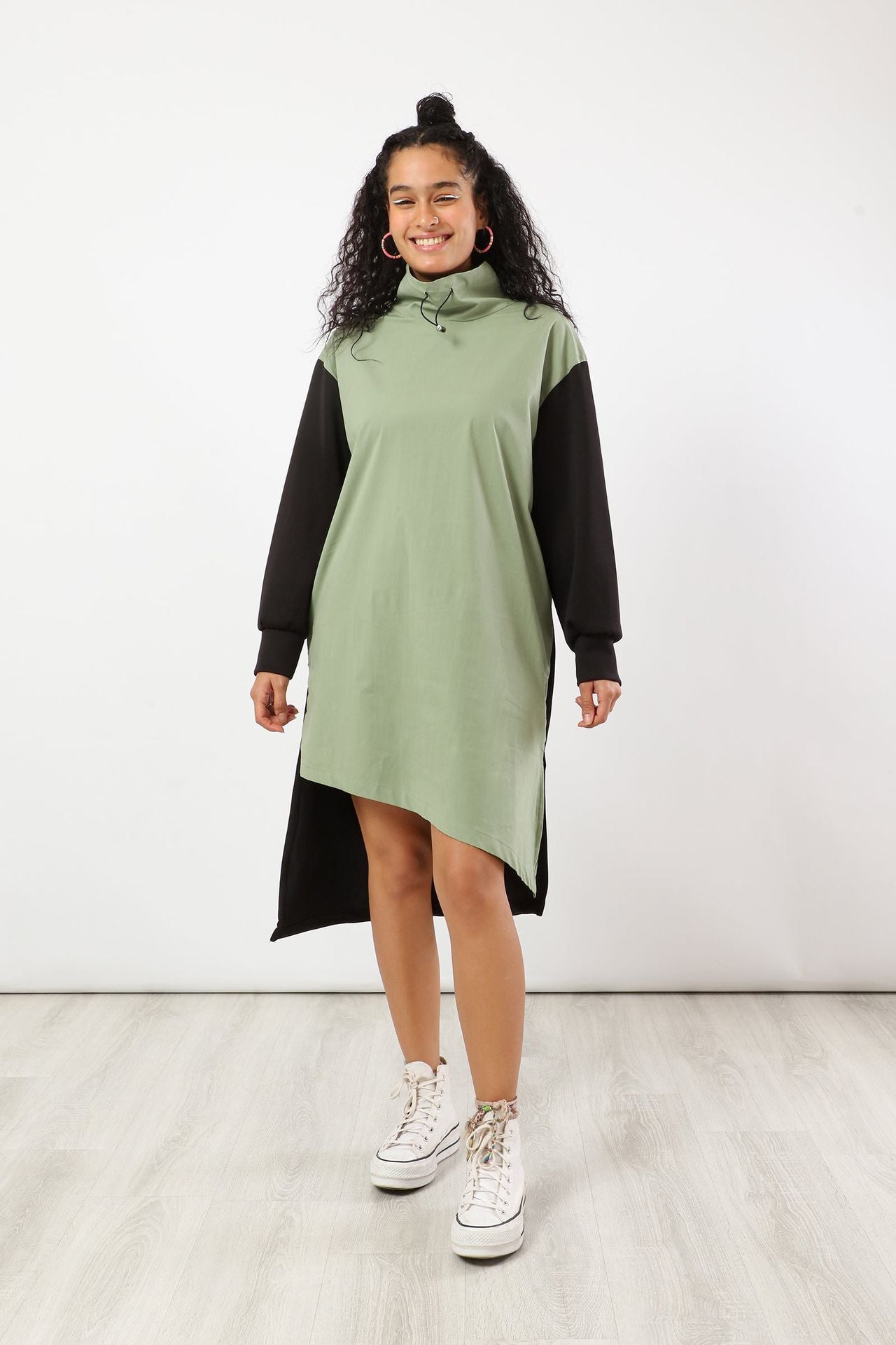 Carina Asymmetrical Sweatshirt Dress