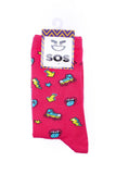 90s Pink Socks Women Socks Save Our Socks Pink 