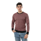 Unisex Thin Stripes Round Sweatshirt - Kady