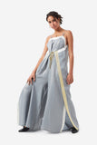 Linen Glitter Jumpsuit - Mazoura Fashion