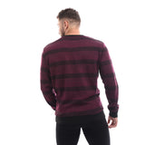 Casual Striped V-Neck Sweatshirt - Kady
