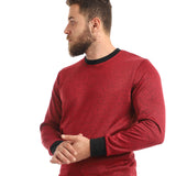 Casual Round Elastic Cuffs Sweatshirt - Kady
