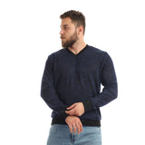 Knitted V-Neck Slip On Sweatshirt - Kady