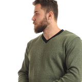 Knitted V-Neck Slip On Sweatshirt - Kady