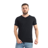 Basic V-Neck Short Sleeves T-Shirt - Kady