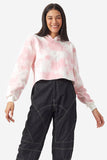 Tie Dye Crop Top Women Sweatshirts & Hoodies Abbyss small/medium Pink 