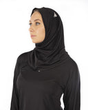 Sports hijab in black