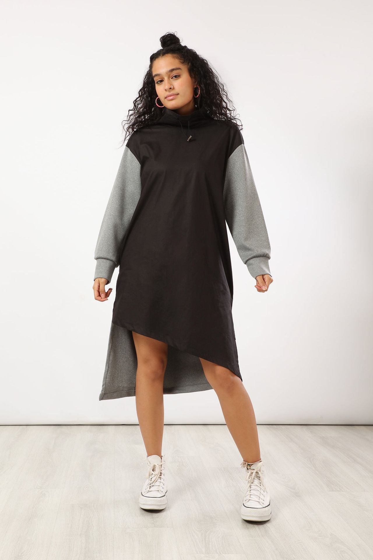 Carina Asymmetrical Sweatshirt Dress