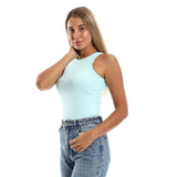 Belle By Tia Slim Fit Solid Sleeveless Tank Top