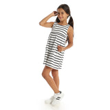 Girls Striped Dress With Pockets - Kady