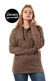 Unisex Comfy Buttoned Hooded Sweatshirt  - Kady