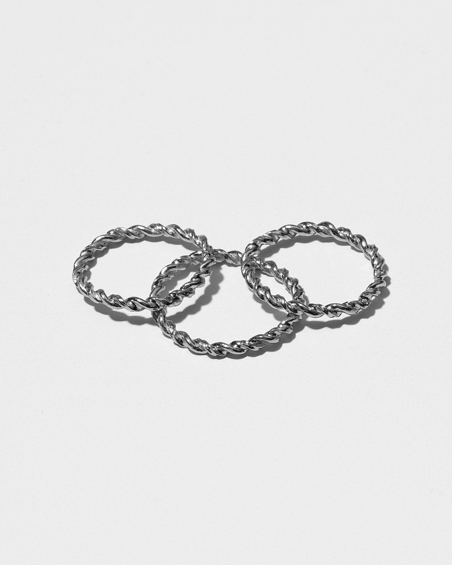 Twisted Platinum Stacking Rings