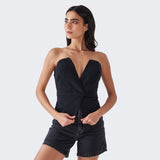Casual-Chic Overlapping Bustier - DEA
