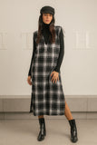 Checkered Wool Dress - Zola