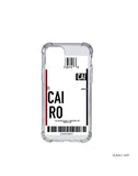 Flight Ticket Cairo Phone Cover - Case up