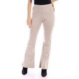 suede flare pants