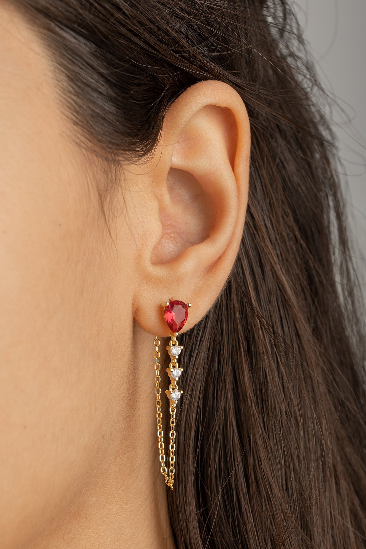 Chain Stone Earring