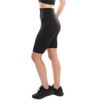 High Rise Cycling Short In Black - Fit Freak