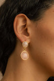 Authentic Rose Quartz Earrings