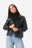 Leather Jacket with Fringes Women Jackets Dina Hamza 