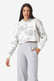 Tie Dye Crop Top Women Sweatshirts & Hoodies Abbyss small/medium Grey 