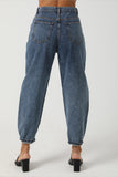 Women Boyfriend Jeans (8028) - Kava