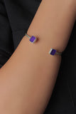 Vicinity Square Cuff Bracelet Women Bracelets & Anklets Trinity Designs Purple 