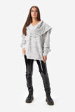 Jumper With Long Scarf - Boujie Boutique