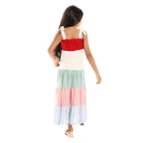 Maxi Sleevless Summer Colored Dress - Kady