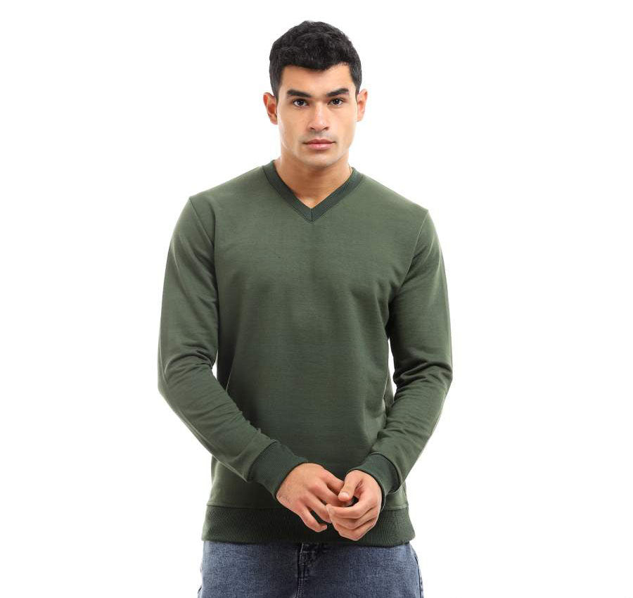 V-Neck Lightweight Slip On Sweatshirt