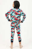 Camouflage Full Sleeves Pajama Set - Kady