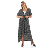 Short Sleeves Striped Dress - Kady