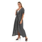 Short Sleeves Striped Dress - Kady