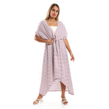 Short Sleeves Striped Dress - Kady