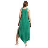 High Low Deep Round Casual Dress