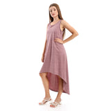 High Low Sleevless Casual Dress - Kady