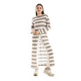Striped Cotton Long Blouse - Kady