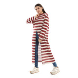 Striped Cotton Long Blouse - Kady