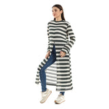 Striped Cotton Long Blouse - Kady