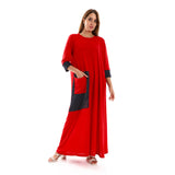 Glittery Sleeves Home Gown - Kady