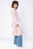 Rose Faux Leather/Suede Coat