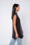 Top with Pleated Neck - Recesses
