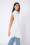 Top with Pleated Neck - Recesses